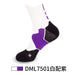 Wholesale Men's Basketball Socks Spandex Sports Socks Mid Tube Badminton Socks JDC-SK-LingTu009 Sock 领途 Adult white purple Wholesale Jewelry JoyasDeChina Joyas De China
