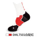 Wholesale Men's Basketball Socks Spandex Sports Socks Mid Tube Badminton Socks JDC-SK-LingTu009 Sock 领途 Adult white red Wholesale Jewelry JoyasDeChina Joyas De China
