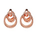 Wholesale metal beaded earrings JDC-ES-LIUM024 Earrings 榴芒 Rose gold Wholesale Jewelry JoyasDeChina Joyas De China