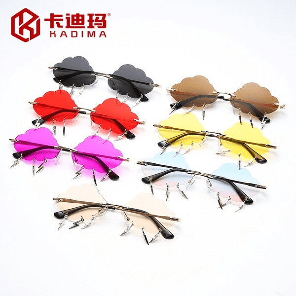 Wholesale Metal pc Color Fashion Frameless Cloud Lightning Sunglasses JDC-SG-XIa018 Sunglasses 锡安 Wholesale Jewelry JoyasDeChina Joyas De China