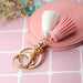 Wholesale Mini Round PU Leather Small Mirror Tassel Makeup Mirror Keychain MOQ≥2 JDC-KC-BenX001 Keychains 本勋 Wholesale Jewelry JoyasDeChina Joyas De China