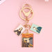 Wholesale Oil Painting Series Alloy Star Keychain Cartoon Cat Sunflower Hanging Buckle Bag Pendant Keychains JoyasDeChina Mona Lisa famous paintings Wholesale Jewelry JoyasDeChina Joyas De China
