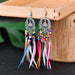 Wholesale Openwork Feather Alloy Rice Beads Tassel Boho Earrings JDC-ES-Daiq006 Earrings 黛茜 Wholesale Jewelry JoyasDeChina Joyas De China