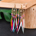 Wholesale Openwork Feather Alloy Rice Beads Tassel Boho Earrings JDC-ES-Daiq006 Earrings 黛茜 Wholesale Jewelry JoyasDeChina Joyas De China