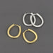 Wholesale Oval Metal Plated Copper Earrings JDC-ES-YZM003 Earrings 伊之美 Wholesale Jewelry JoyasDeChina Joyas De China