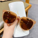 Wholesale pc jelly tea sunglasses ins women sunglasses JDC-SG-XIa017 Sunglasses 锡安 Jelly tea frame tea slice Plastic hinge Wholesale Jewelry JoyasDeChina Joyas De China