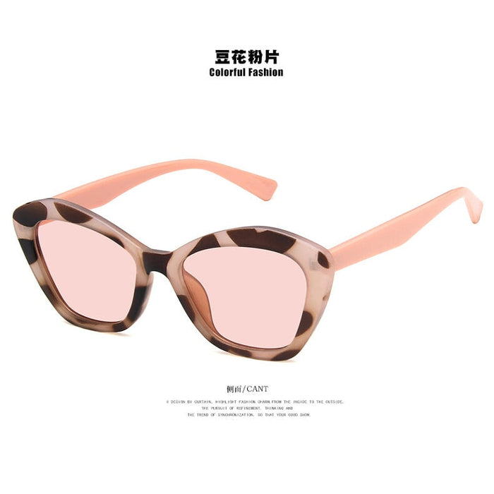 Wholesale Pentagonal Cat Eye Resin Sunglasses JDC-SG-PLS014 Sunglasses 普琳丝 pink Wholesale Jewelry JoyasDeChina Joyas De China