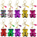 Wholesale PET Alloy Sequin Bear Keychain JDC-KC-DY011 Keychains 帝雁 Wholesale Jewelry JoyasDeChina Joyas De China