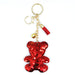 Wholesale PET Alloy Sequin Bear Keychain JDC-KC-DY011 Keychains 帝雁 Wholesale Jewelry JoyasDeChina Joyas De China