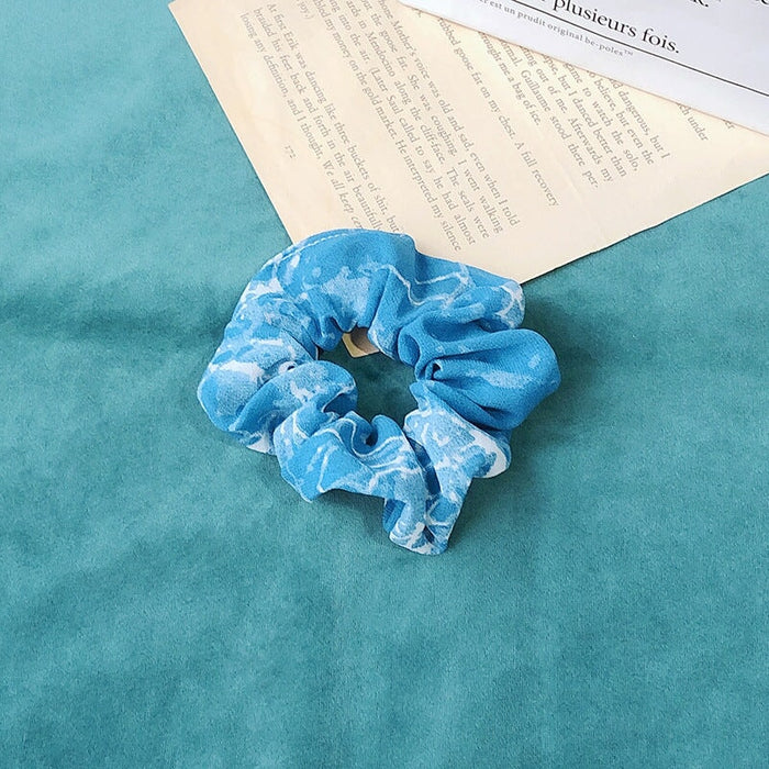 Wholesale pink chiffon headband JDC-HS-h411 Hair Scrunchies 妙德 11# lake blue Wholesale Jewelry JoyasDeChina Joyas De China