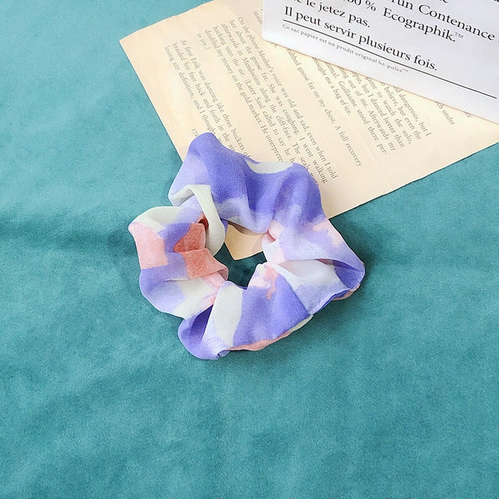 Wholesale pink chiffon headband JDC-HS-h411 Hair Scrunchies 妙德 6# purple orange blooming Wholesale Jewelry JoyasDeChina Joyas De China