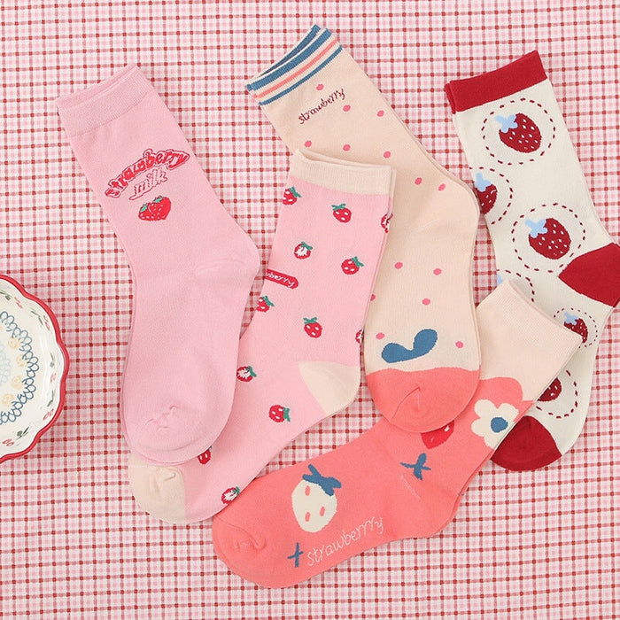 Wholesale pink combed cotton socks JDC-SK-Qihen008 Sock 圻恒 Wholesale Jewelry JoyasDeChina Joyas De China