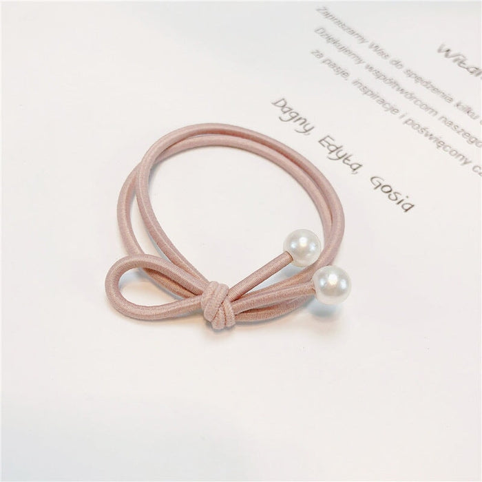 Wholesale pink rubber hair ring JDC-HS-Jiax003 Hair Scrunchies 佳芯 39-2# Wholesale Jewelry JoyasDeChina Joyas De China