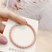 Wholesale pink rubber hair ring JDC-HS-Jiax003 Hair Scrunchies 佳芯 4-1# Wholesale Jewelry JoyasDeChina Joyas De China