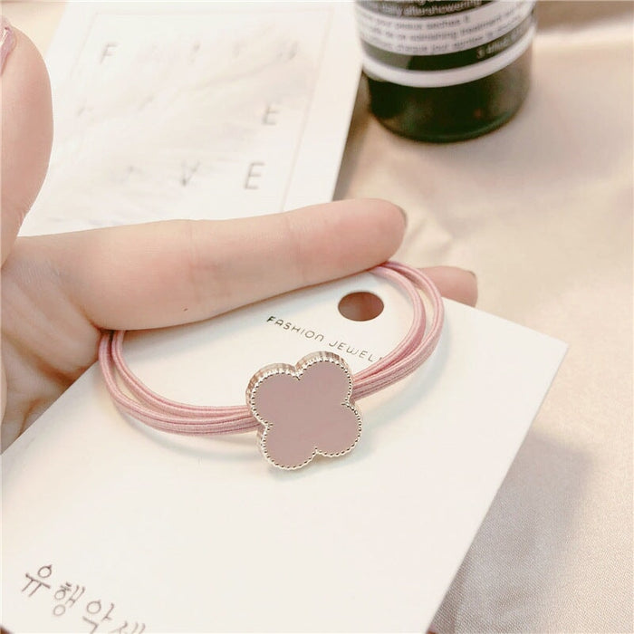Wholesale pink rubber hair ring JDC-HS-Jiax003 Hair Scrunchies 佳芯 86# Wholesale Jewelry JoyasDeChina Joyas De China