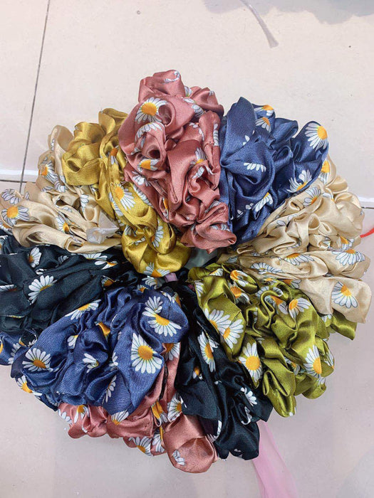 Wholesale plaid color print pig large intestine cloth hair ring JDC-HS-Yongh006 Hair Scrunchies 永恒 Wholesale Jewelry JoyasDeChina Joyas De China