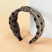 Wholesale Plaid Fabric Alloy Chain Headband (F)JDC-HD-O384 Headband 潮炫 4 Wholesale Jewelry JoyasDeChina Joyas De China