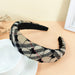Wholesale Plaid Heart Plush Fabric Headband (F)JDC-HD-O376 Headband 潮炫 7 Wholesale Jewelry JoyasDeChina Joyas De China