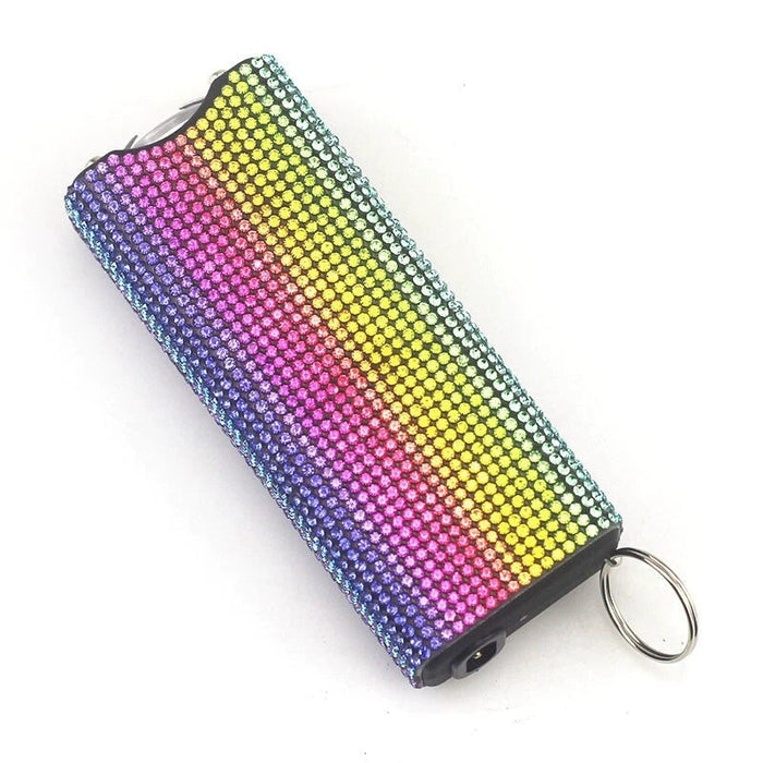 Wholesale Plastic Diamond Flashlight Keychain JDC-KC-TouMS003 Keychains JoyasDeChina vertical pattern Wholesale Jewelry JoyasDeChina Joyas De China