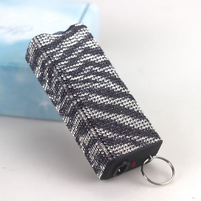 Wholesale Plastic Diamond Flashlight Keychain JDC-KC-TouMS003 Keychains JoyasDeChina zebra Wholesale Jewelry JoyasDeChina Joyas De China