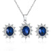 Wholesale Plated Alloy Zircon Necklace Earrings Ring Set JDC-ST-D007 Suit 晴雯 Wholesale Jewelry JoyasDeChina Joyas De China