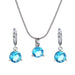 Wholesale Plated Alloy Zircon Necklace Earrings Ring Set JDC-ST-D008 Suit 晴雯 Wholesale Jewelry JoyasDeChina Joyas De China