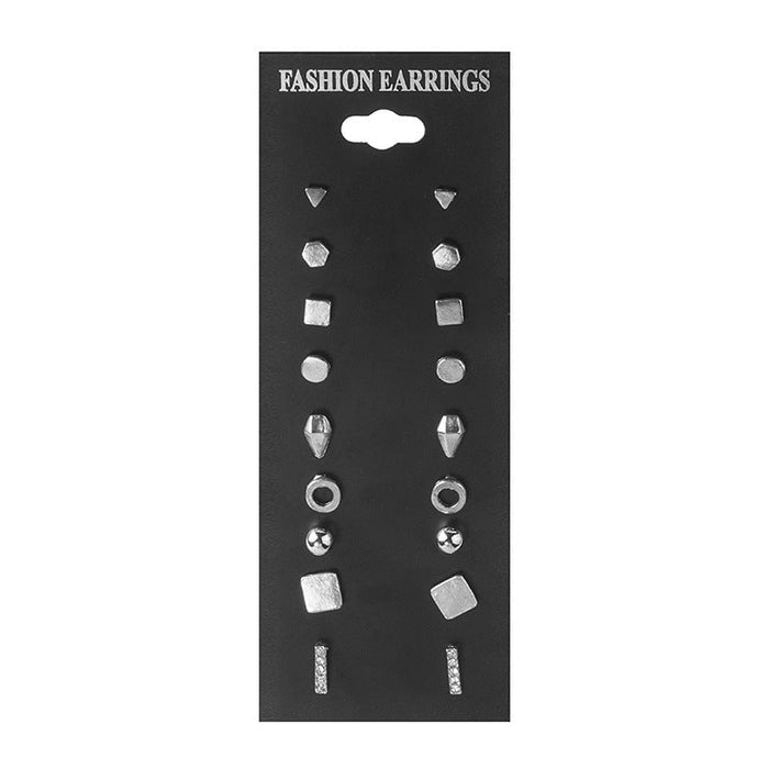 Wholesale Plating Alloy Earrings Set JDC-ES-Yizhong007 Earrings 怡众 02 silver Wholesale Jewelry JoyasDeChina Joyas De China
