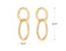 Wholesale Plating Alloy Oval Metal Earrings JDC-ES-D768 Earrings 晴雯 Wholesale Jewelry JoyasDeChina Joyas De China