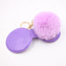 Wholesale Portable Mirror Hair Ball Pendant Alloy Imitation Hair Pom Pom Keychain JDC-KC-Zuge001 Keychains 祖格 Wholesale Jewelry JoyasDeChina Joyas De China