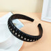 Wholesale PU Leather Wrap Rhinestone Braided Headband JDC-HD-O372 Headband 潮炫 Wholesale Jewelry JoyasDeChina Joyas De China