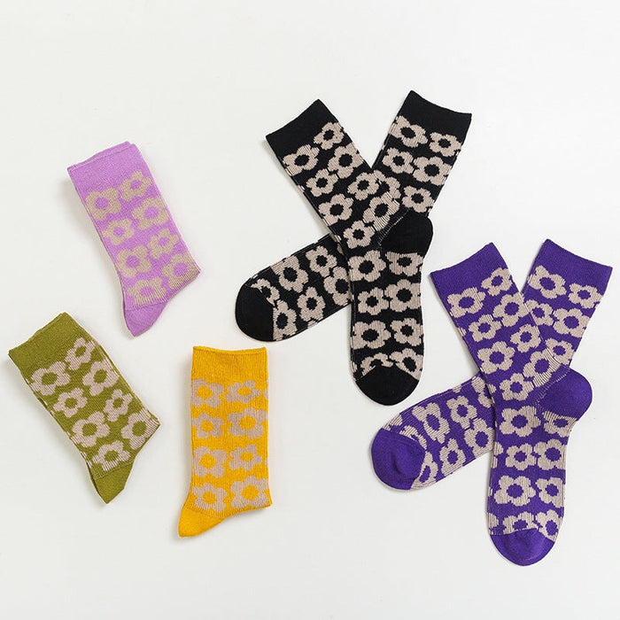 Wholesale purple combed cotton socks JDC-SK-Qihen010 Sock 圻恒 Wholesale Jewelry JoyasDeChina Joyas De China