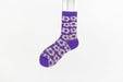 Wholesale purple combed cotton socks JDC-SK-Qihen010 Sock 圻恒 Section 7 one size Wholesale Jewelry JoyasDeChina Joyas De China