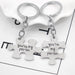 Wholesale Puzzle Alloy Couple Keychain JDC-KC-TianG008 Keychains 天高 Wholesale Jewelry JoyasDeChina Joyas De China