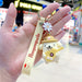 Wholesale PVC Yellow Pudding Dog Key Chain Chain （F）JDC-KC-Gongz023 Keychains 宫泽 Wholesale Jewelry JoyasDeChina Joyas De China