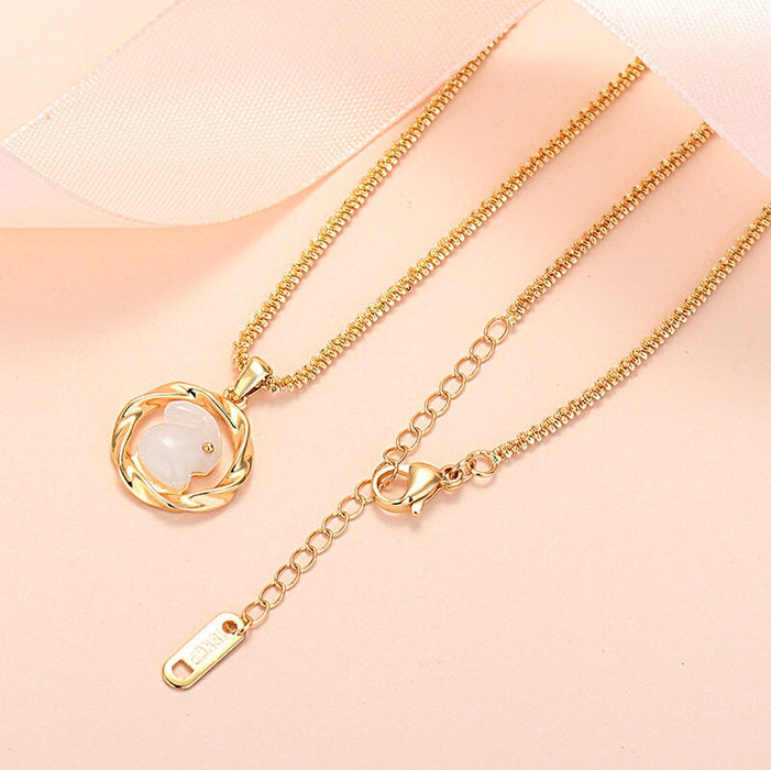 Wholesale Rabbit Necklace Little Rabbit Pendant Collarbone Chain Necklaces JoyasDeChina Wholesale Jewelry JoyasDeChina Joyas De China