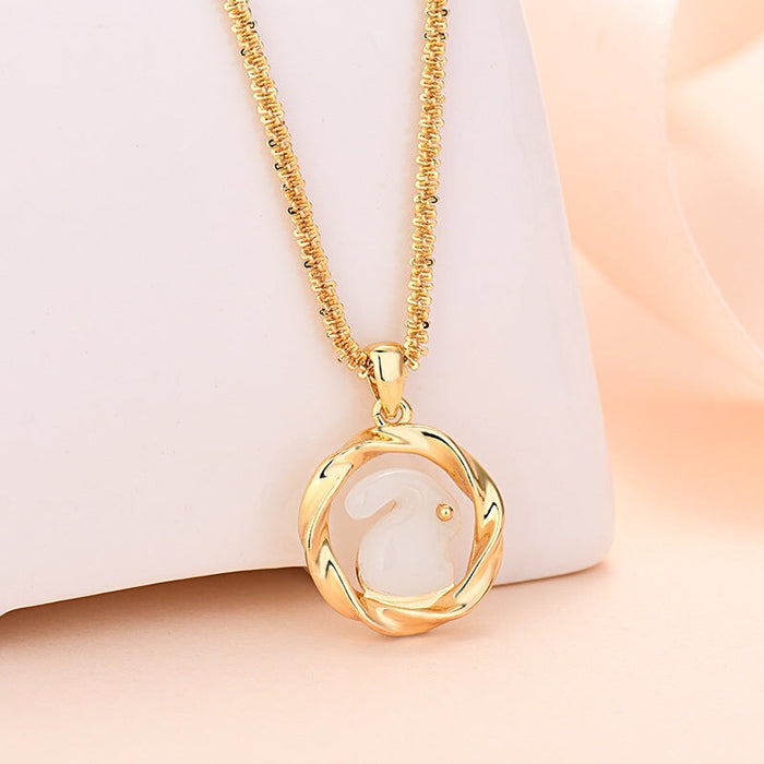 Wholesale Rabbit Necklace Little Rabbit Pendant Collarbone Chain Necklaces JoyasDeChina Wholesale Jewelry JoyasDeChina Joyas De China