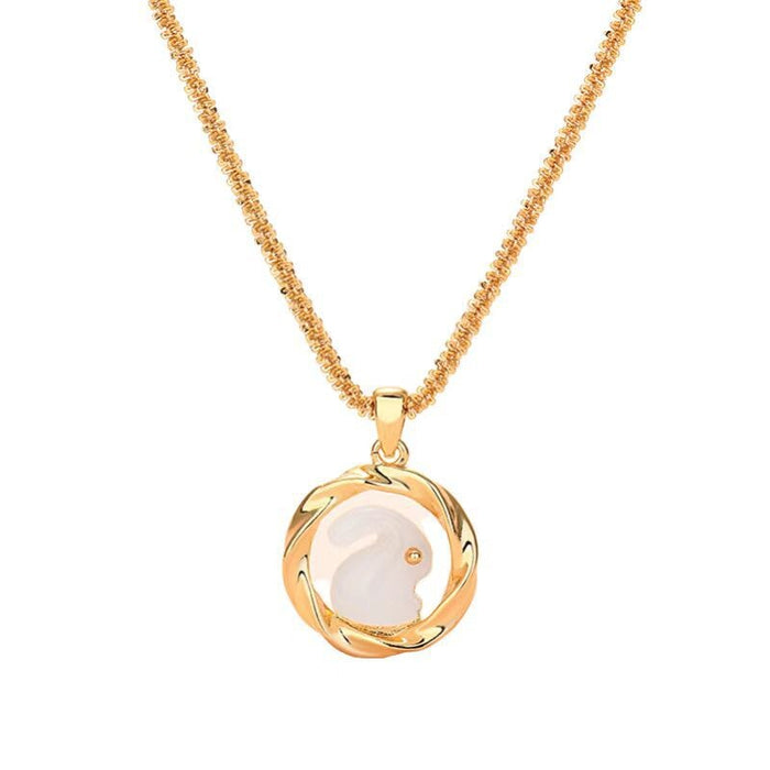 Wholesale Rabbit Necklace Little Rabbit Pendant Collarbone Chain Necklaces JoyasDeChina Wholesale Jewelry JoyasDeChina Joyas De China