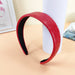 Wholesale red leather fabric headband JDC-HD-O382 Headband 潮炫 Wholesale Jewelry JoyasDeChina Joyas De China