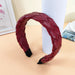 Wholesale red leather fabric headband JDC-HD-O382 Headband 潮炫 C Wholesale Jewelry JoyasDeChina Joyas De China