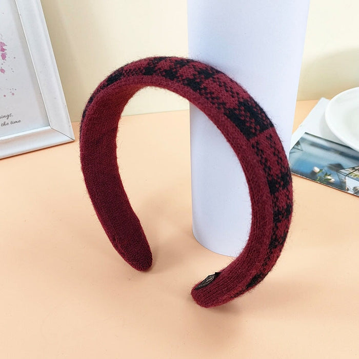 Wholesale red leather fabric headband JDC-HD-O382 Headband 潮炫 E Wholesale Jewelry JoyasDeChina Joyas De China
