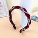 Wholesale red leather fabric headband JDC-HD-O382 Headband 潮炫 K Wholesale Jewelry JoyasDeChina Joyas De China