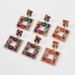 Wholesale red rhinestone earrings JDC-ES-Qiand004 Earrings 纤迪 Wholesale Jewelry JoyasDeChina Joyas De China