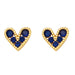 Wholesale Red Zircon Small Love Stud Earrings JDC-ES-AS100 Earrings 翱昇 Blue Wholesale Jewelry JoyasDeChina Joyas De China