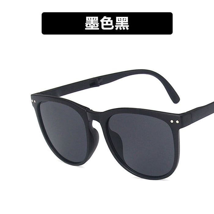 Wholesale Resin PC Folding Sunglasses JDC-SG-PLS019 Sunglasses 普琳丝 black / Wholesale Jewelry JoyasDeChina Joyas De China