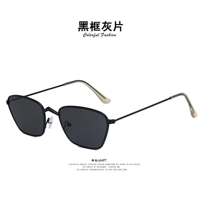 Wholesale Resin Sunglasses JDC-SG-PLS012 Sunglasses 普琳丝 Black frame grey / Wholesale Jewelry JoyasDeChina Joyas De China