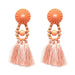 Wholesale resin tassel earrings JDC-ES-LIUM023 Earrings 榴芒 Wholesale Jewelry JoyasDeChina Joyas De China