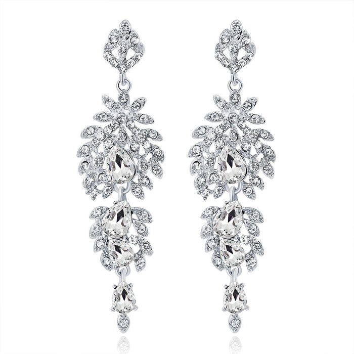 Wholesale rhinestone alloy earrings JDC-ES-GSDB0010 Earrings 丹比华比 Wholesale Jewelry JoyasDeChina Joyas De China