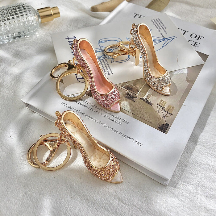 Wholesale Rhinestone Alloy High Heels Keychain MOQ≥2 JDC-KC-ChaoK002 Keychains 超凯 Wholesale Jewelry JoyasDeChina Joyas De China