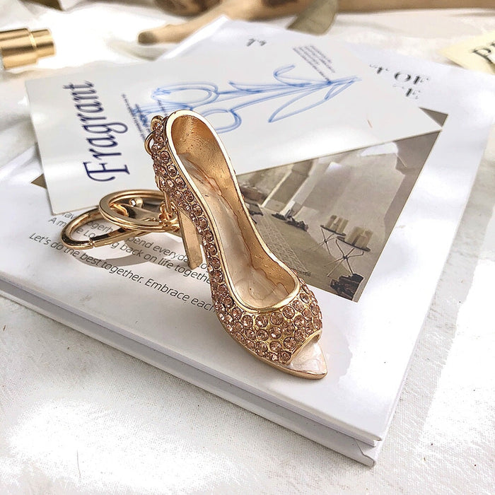 Wholesale Rhinestone Alloy High Heels Keychain MOQ≥2 JDC-KC-ChaoK002 Keychains 超凯 Wholesale Jewelry JoyasDeChina Joyas De China