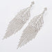 Wholesale Rhinestone Metal Tassel Earrings JDC-ES-ZHONGW023 Earrings 众薇 Wholesale Jewelry JoyasDeChina Joyas De China